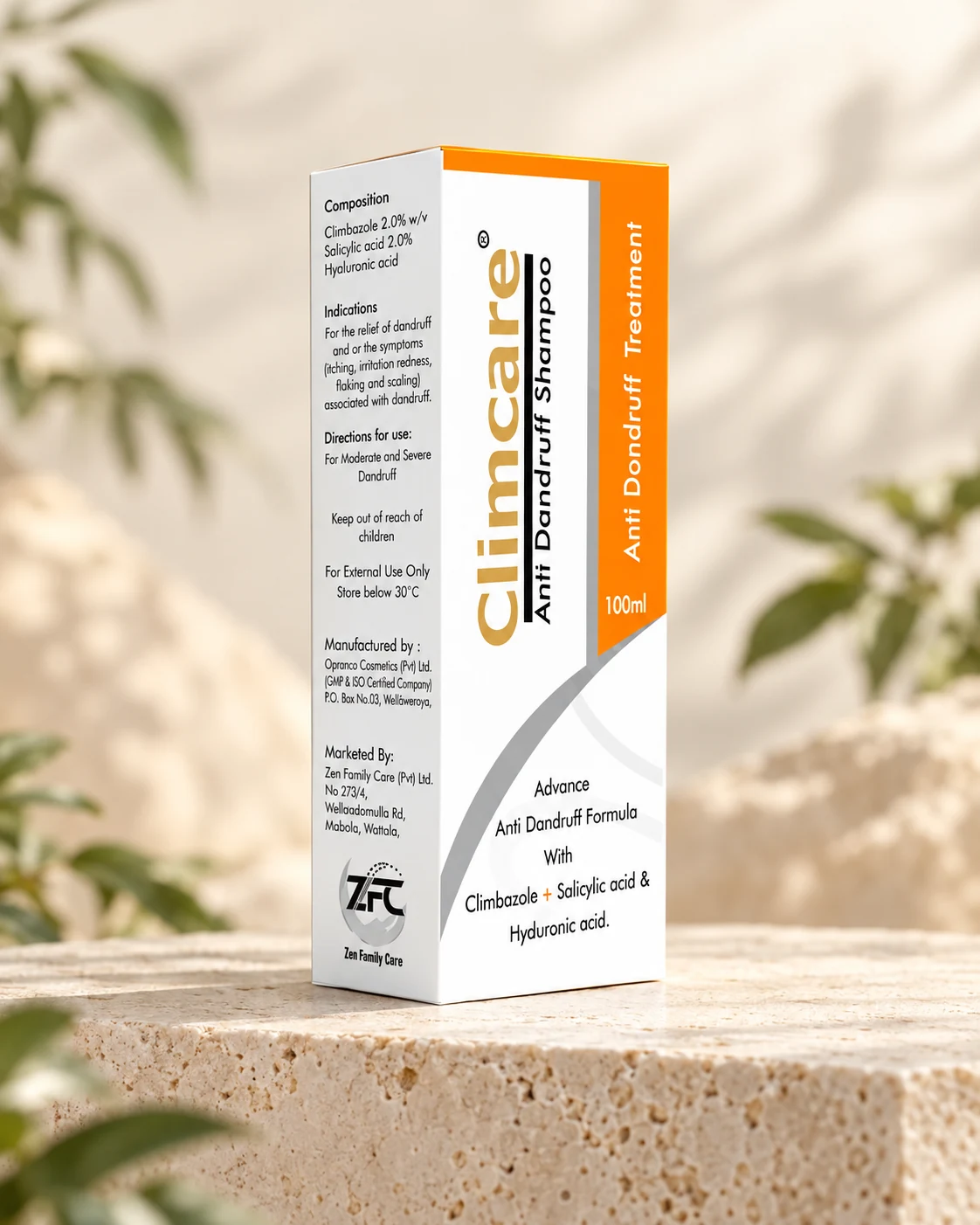 Climcare Shampoo packaging